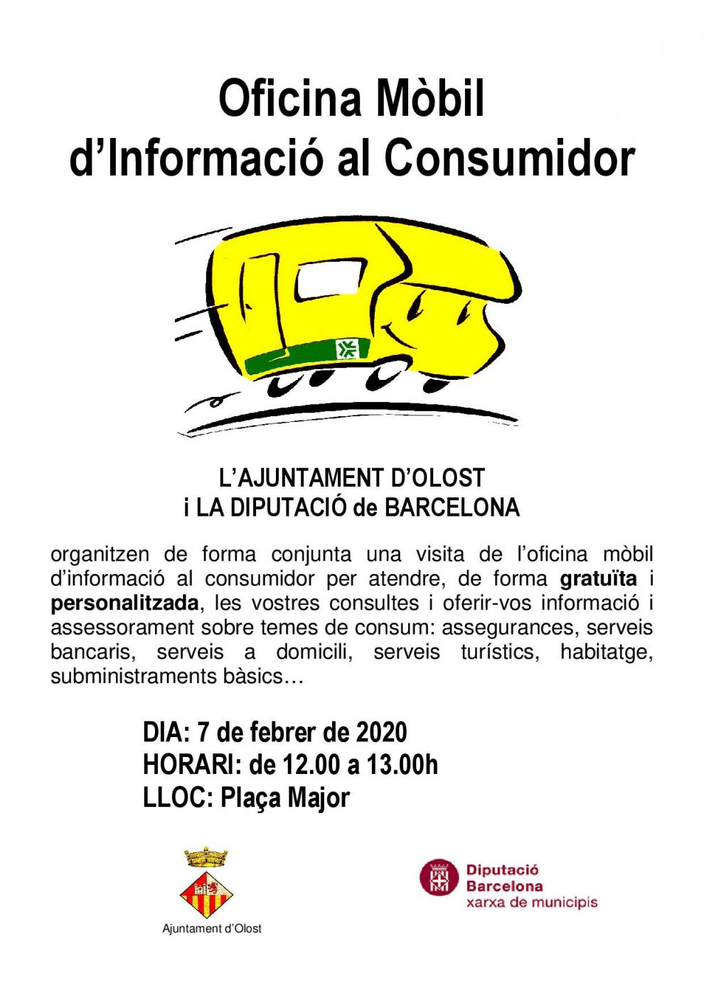 Visita de l'Oficina Mòbil d'Atenció al Consumidor de la Diputació de Barcelona